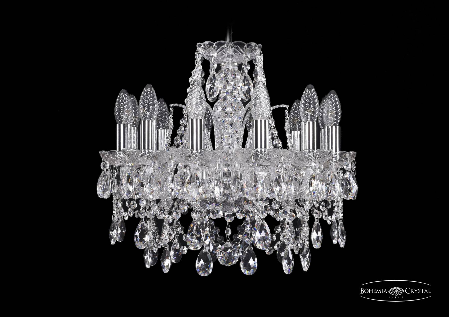 1411/12/141 Ni Подвесная хрустальная люстра 1411 Bohemia 1411/12/141 Ni