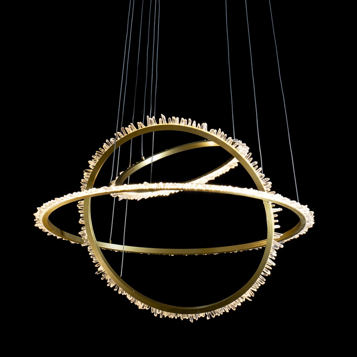 MD20020154-3A satin gold Подвесная люстра Delight Collection Quartz Halo MD20020154-3A satin gold