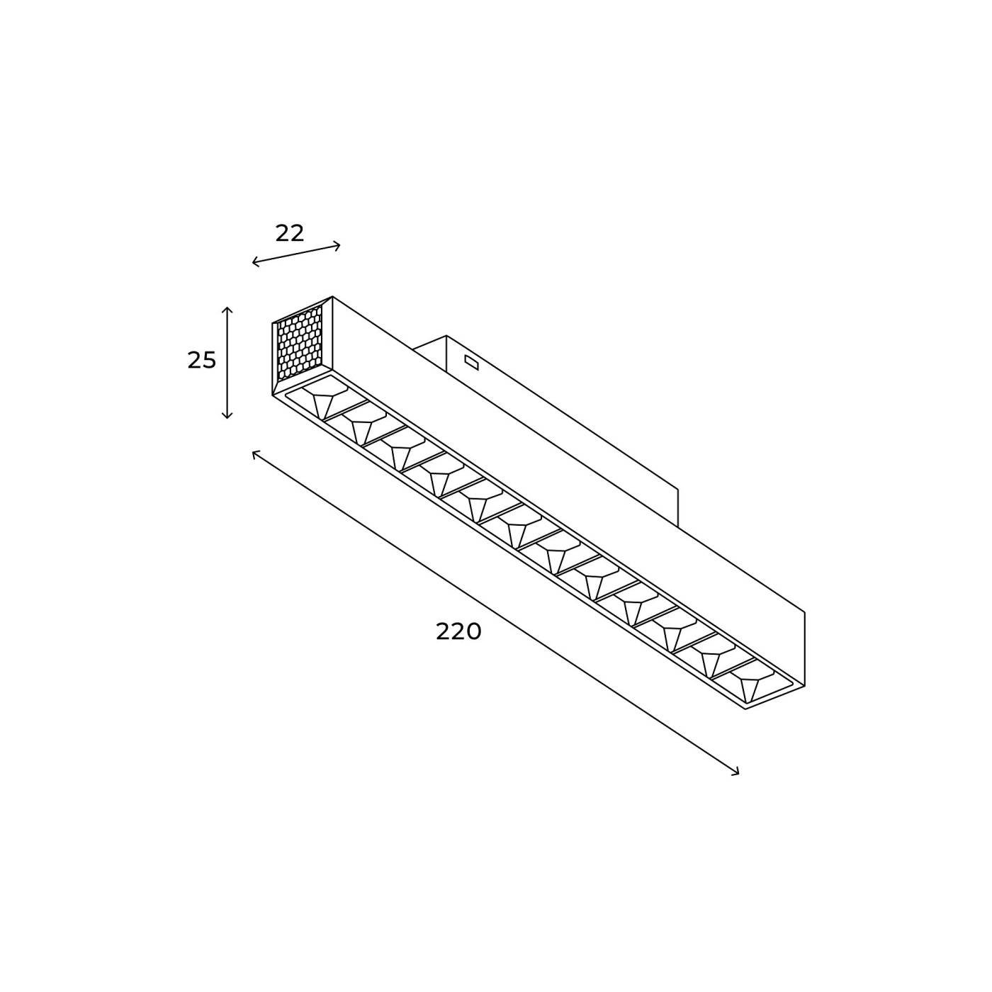 Трековый светильник Hesby Lighting ElDeko HSBL_0147