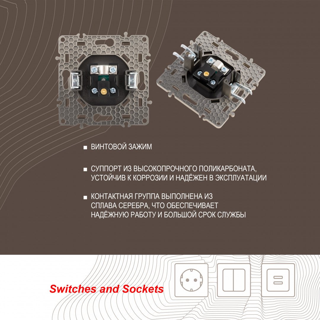 Розетка Arte Milano Am-217 217.43-1.shampan