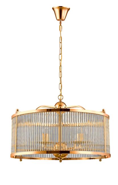 TADEO SP6 D600 GOLD/TRANSPARENTE Подвесная люстра Crystal Lux Tadeo TADEO SP6 D600 GOLD/TRANSPARENTE