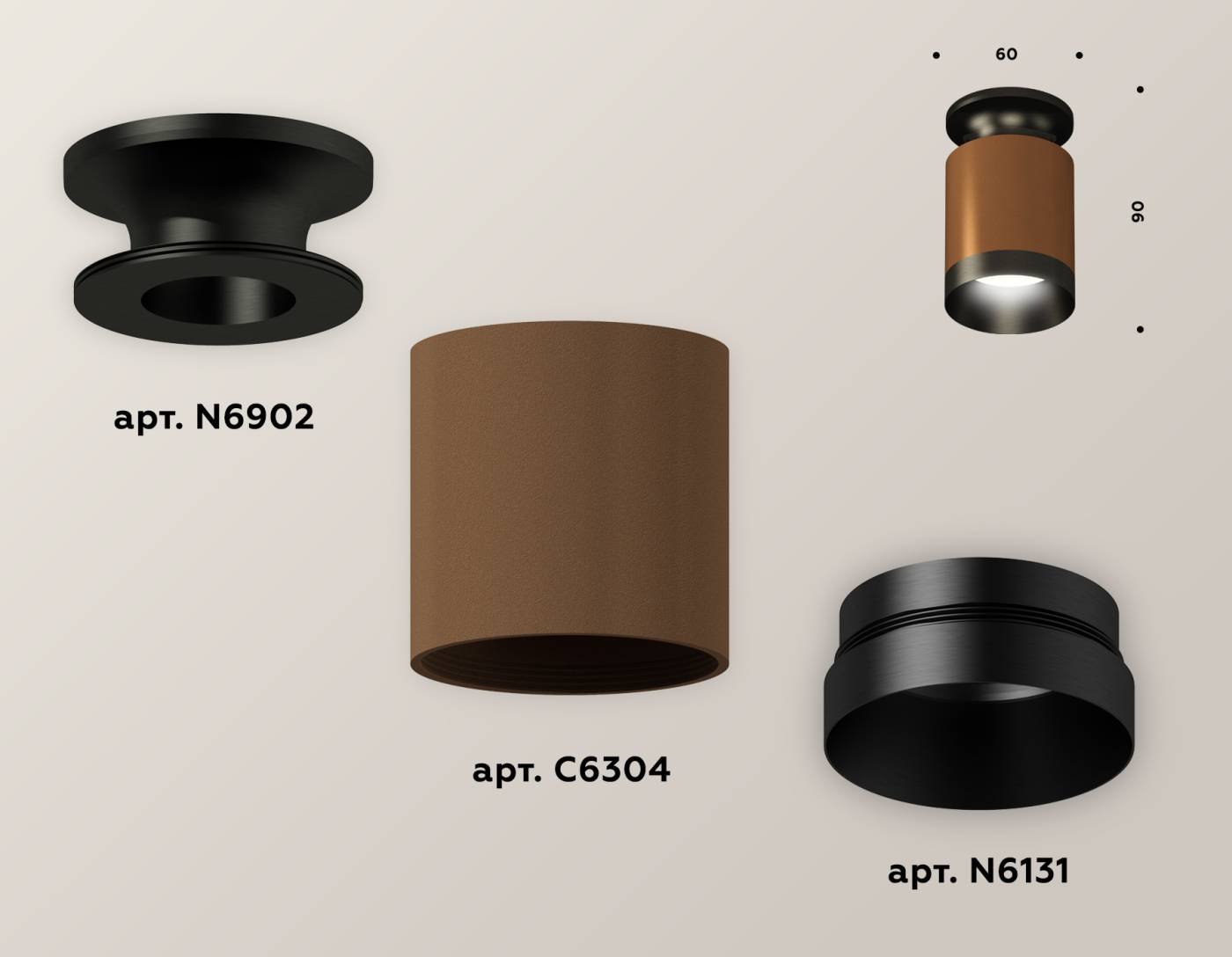 XS6304111 Накладной светильник Ambrella Techno XS6304111