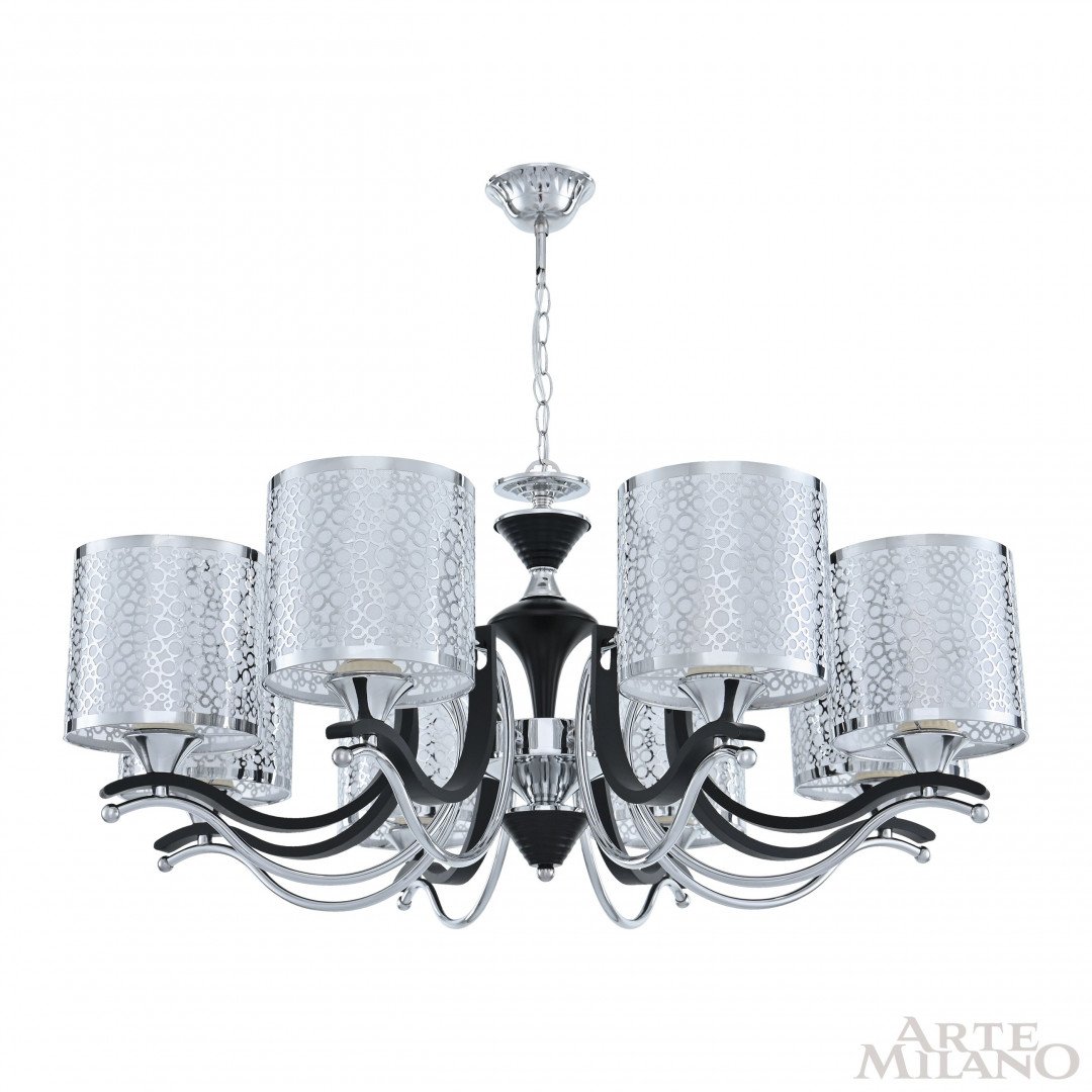 306787/8 Bk/Ni Подвесная люстра Arte Milano Florentia-6787 306787/8 Bk/Ni