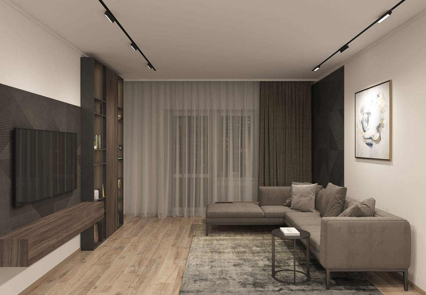 Трековый светильник Denkirs Smart Linear DK8009-BK
