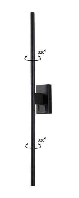 LARGO AP12W BLACK Настенное бра Crystal Lux Largo LARGO AP12W BLACK