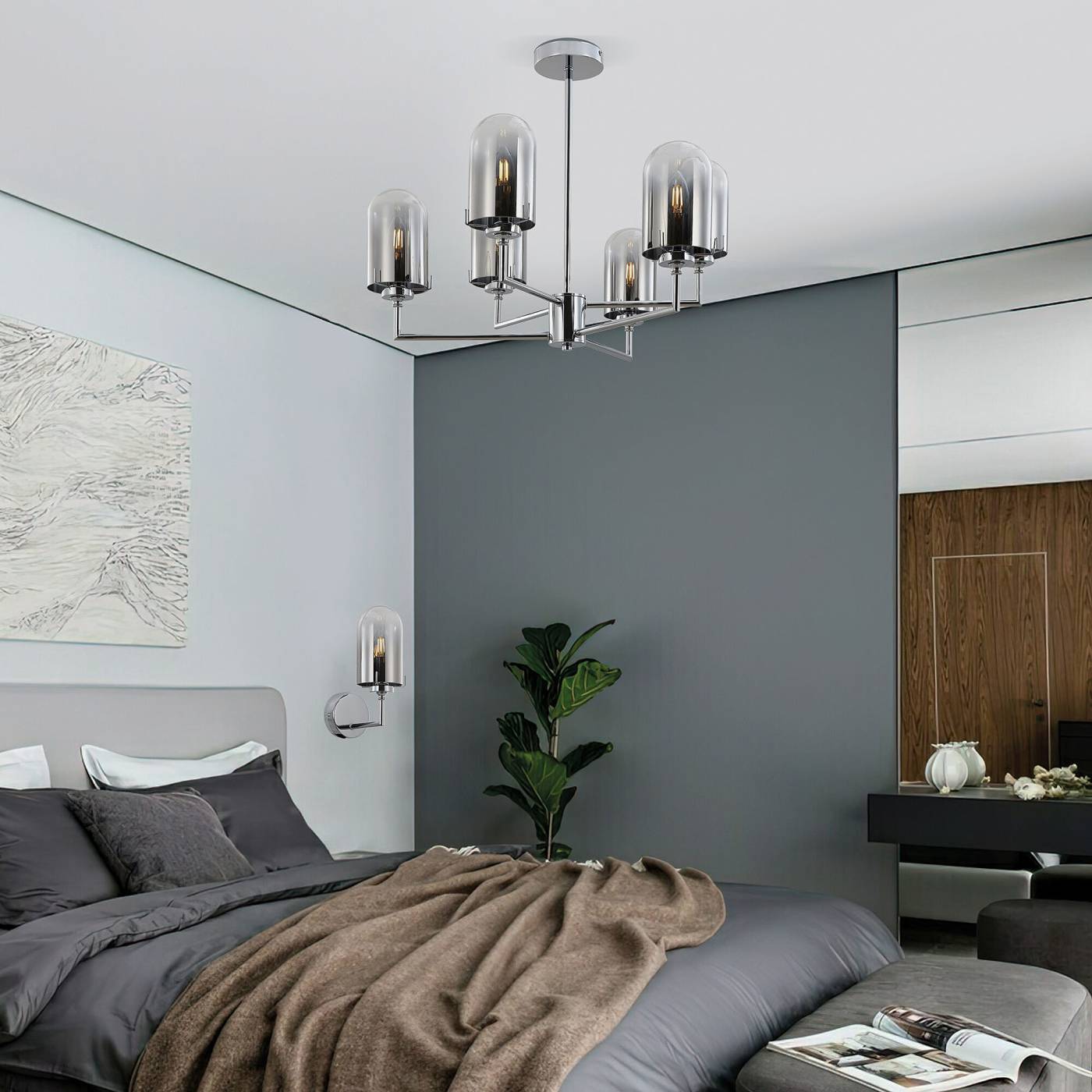 60156/1 хром Настенное бра Eurosvet Pluto 60156/1 хром