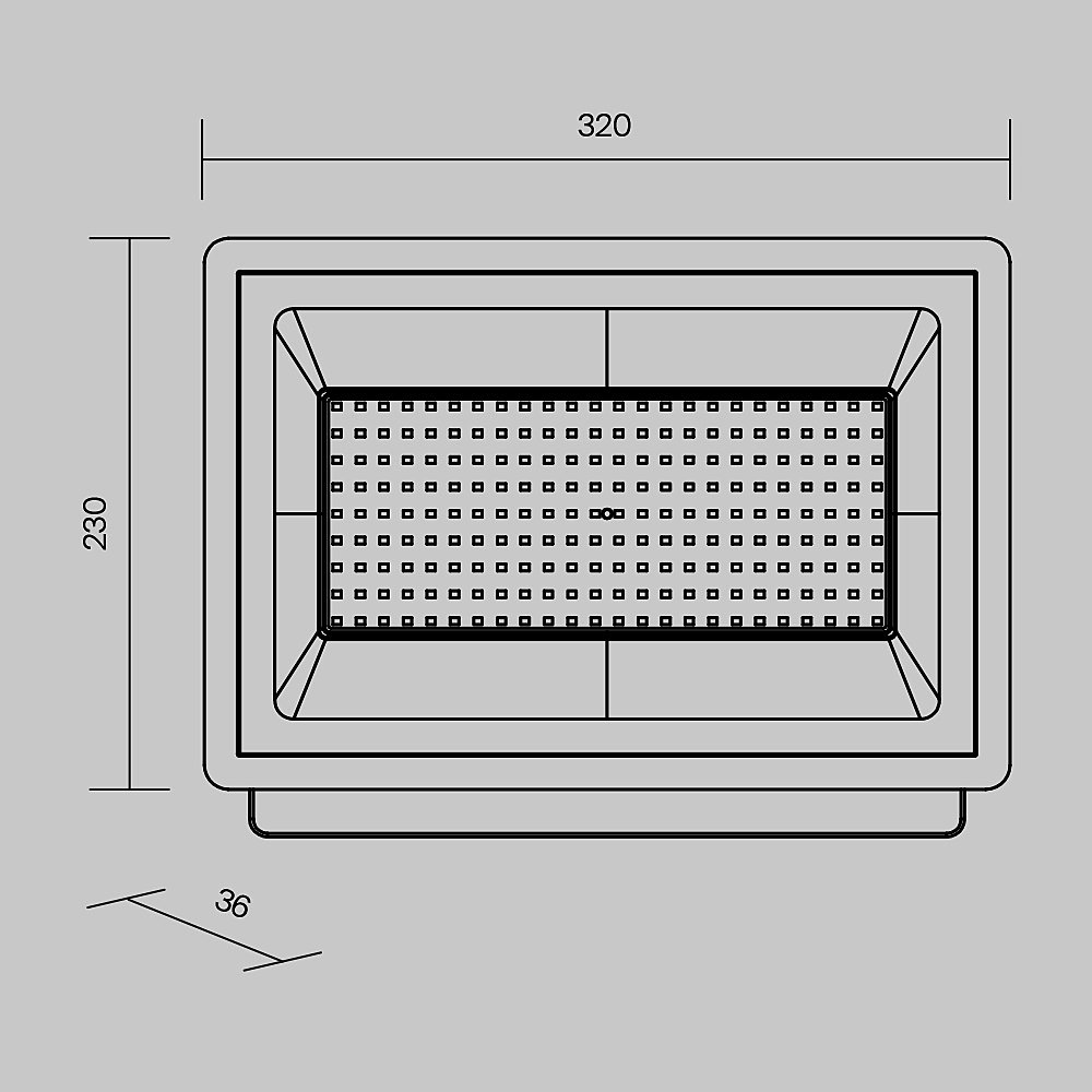 Прожектор уличный Maytoni Flood FL001-L150B6K