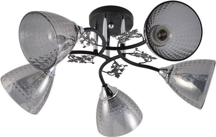 Потолочная люстра 01525-0.3-05 BK+CR