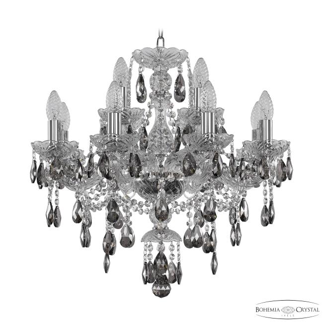 1415/8+4/200 Ni K731 Подвесная хрустальная люстра 1415 Bohemia 1415/8+4/200 Ni K731