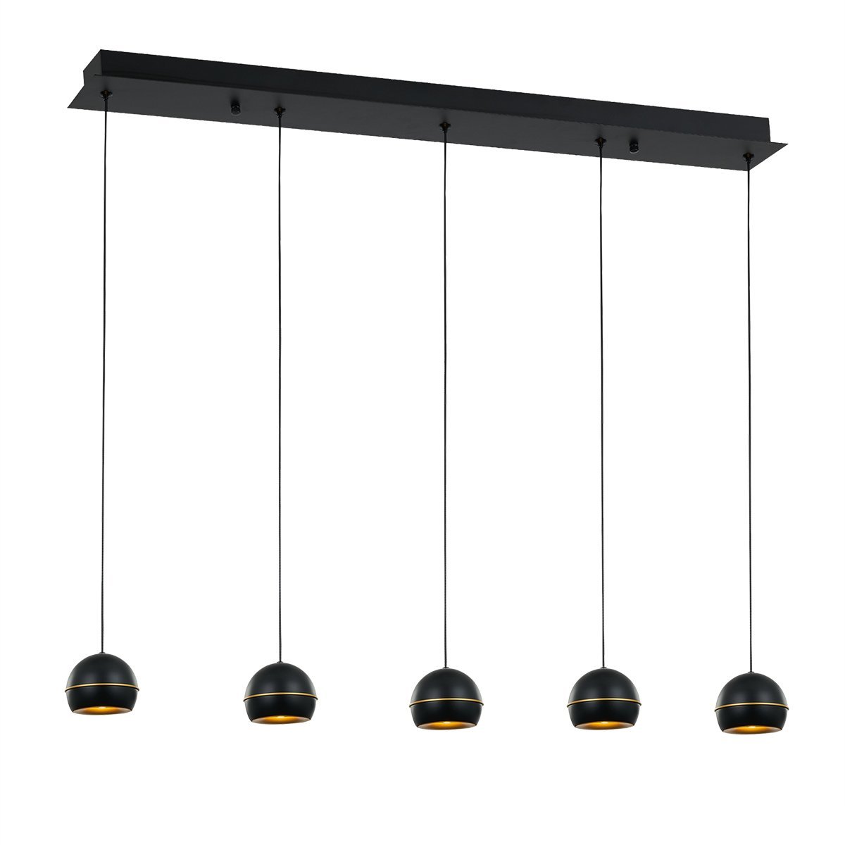 MD21001034-5B black/gold Светильник подвесной Delight Collection MD21001034 MD21001034-5B black/gold