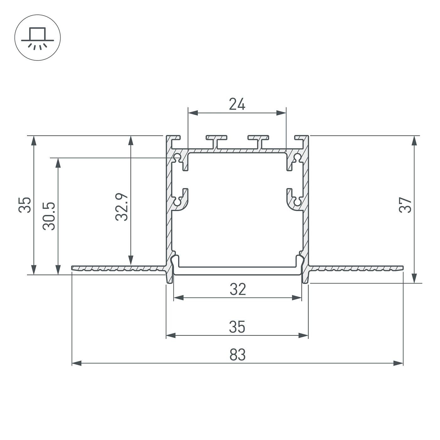 Профиль Arlight Sl-Linia 036225
