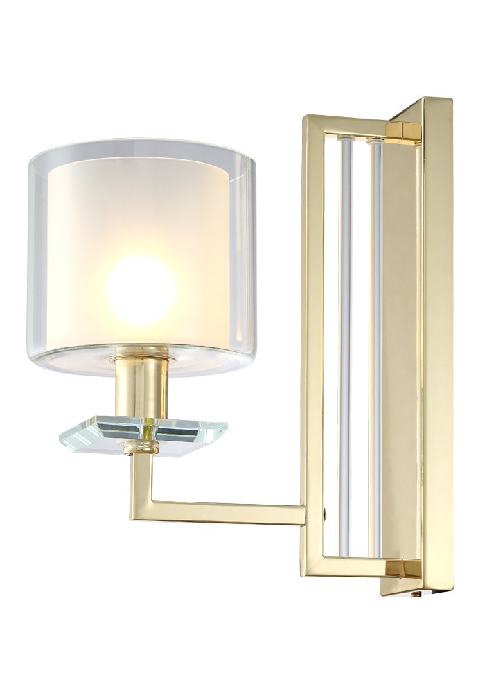NICOLAS AP1 GOLD/WHITE Настенное бра Crystal Lux Nicolas NICOLAS AP1 GOLD/WHITE