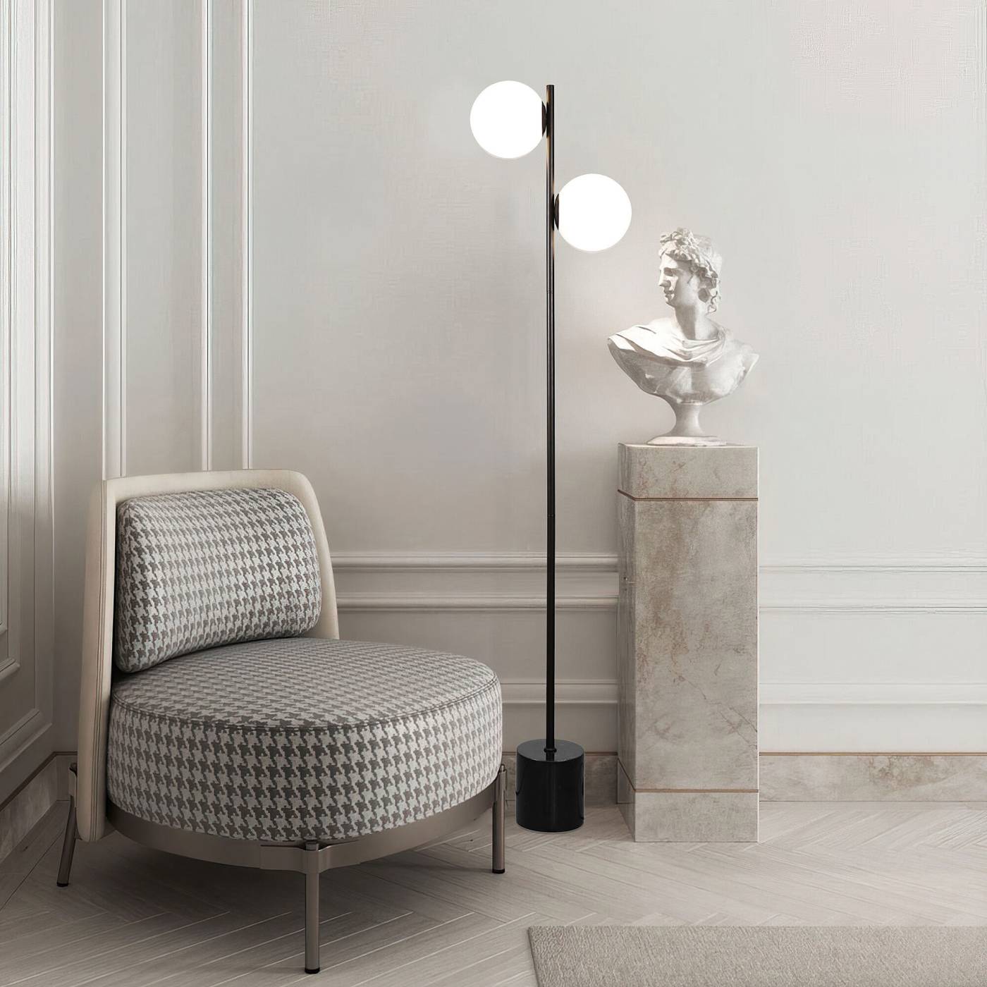 01158/2 черный Торшер Eurosvet Marbella 01158/2 черный