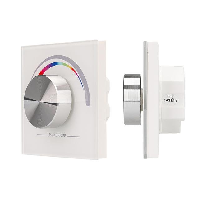 Встраиваемая в стену поворотная белая панель для с/д RGB-лент Arlight 019573