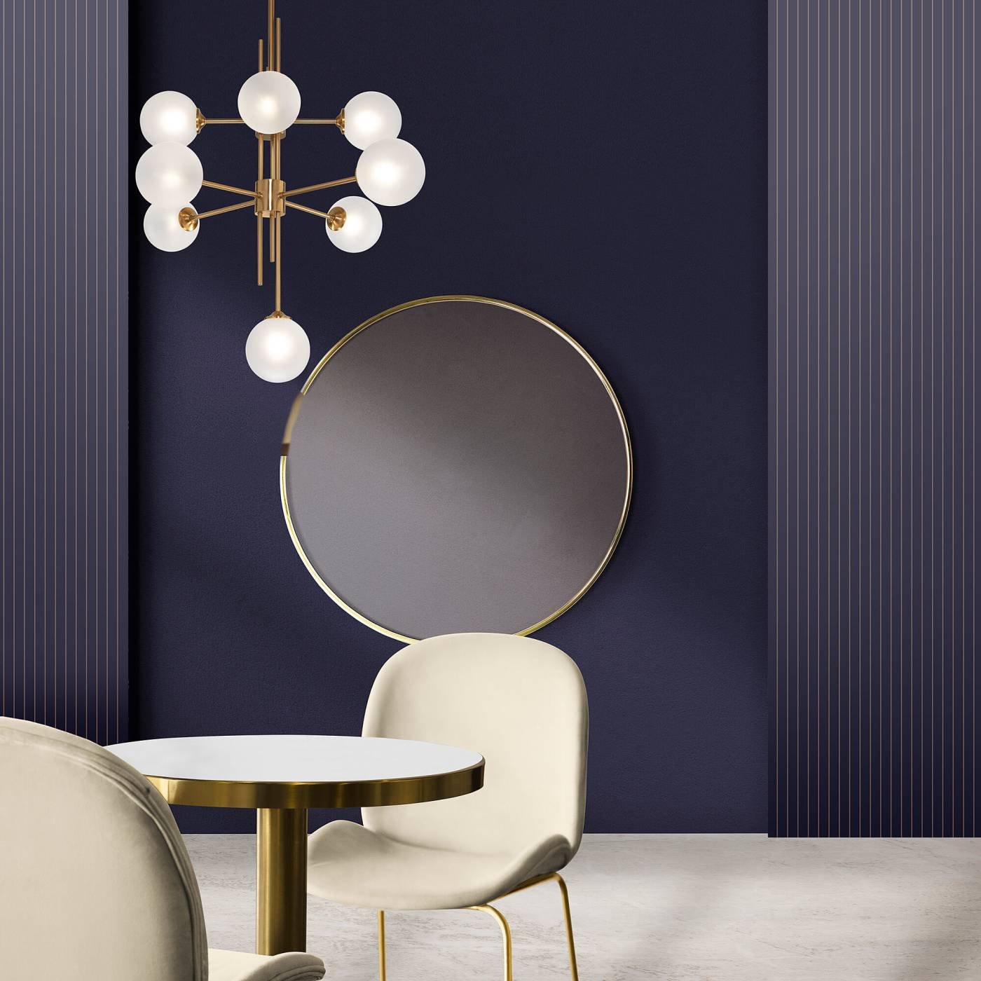 Потолочная люстра Eurosvet Volver 50383 латунь Smart