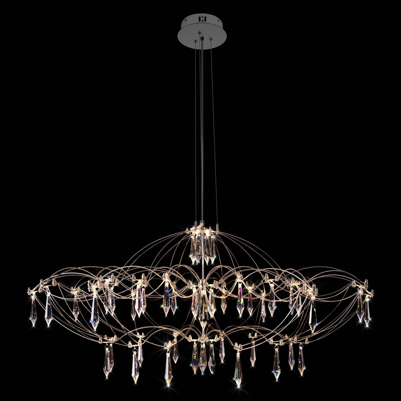 10586/900 Silver Asfour Подвесная люстра Mira Loft It 10586/900 Silver Asfour