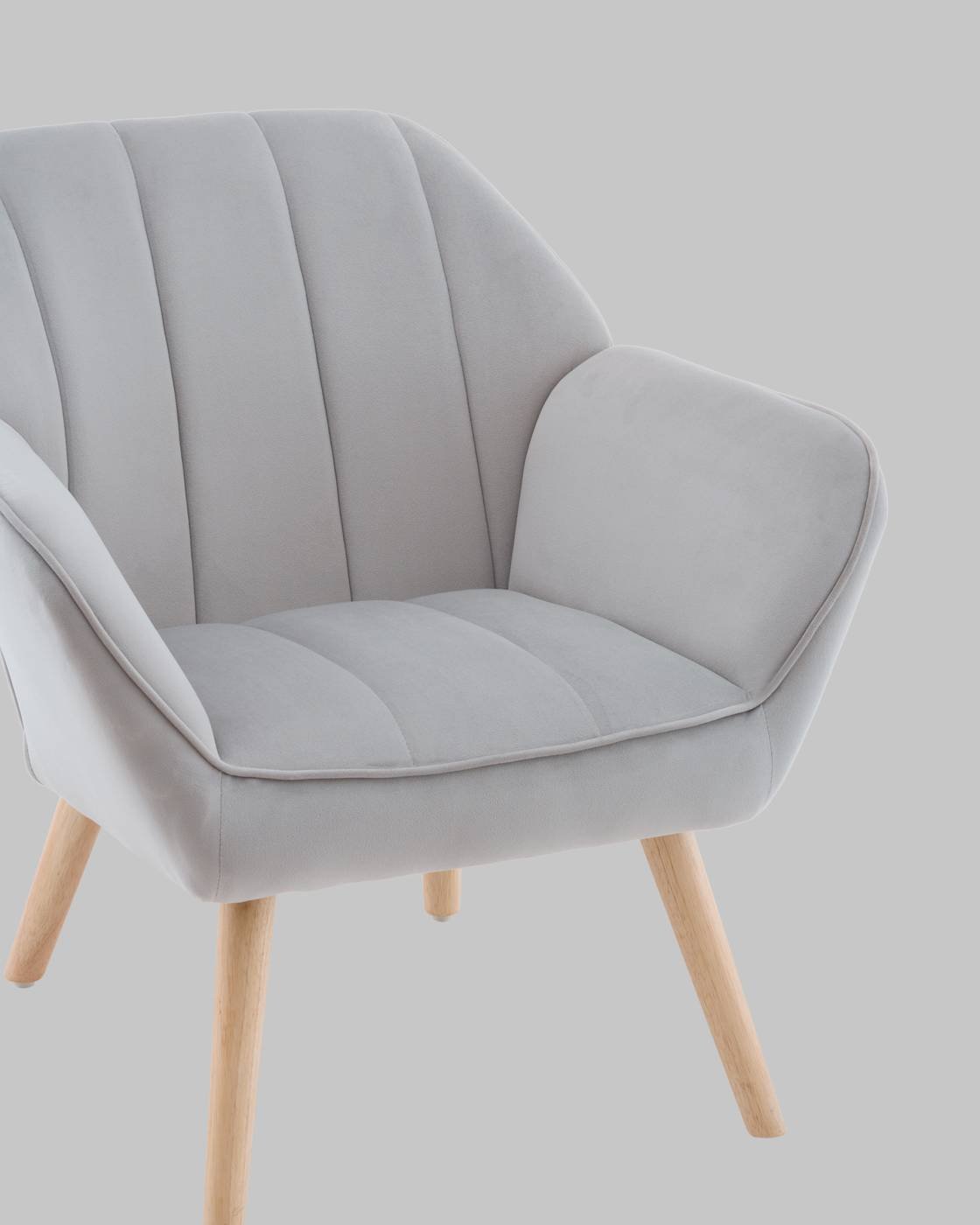 Кресло Stool Group Руди QH-2802K HLR-14 light grey