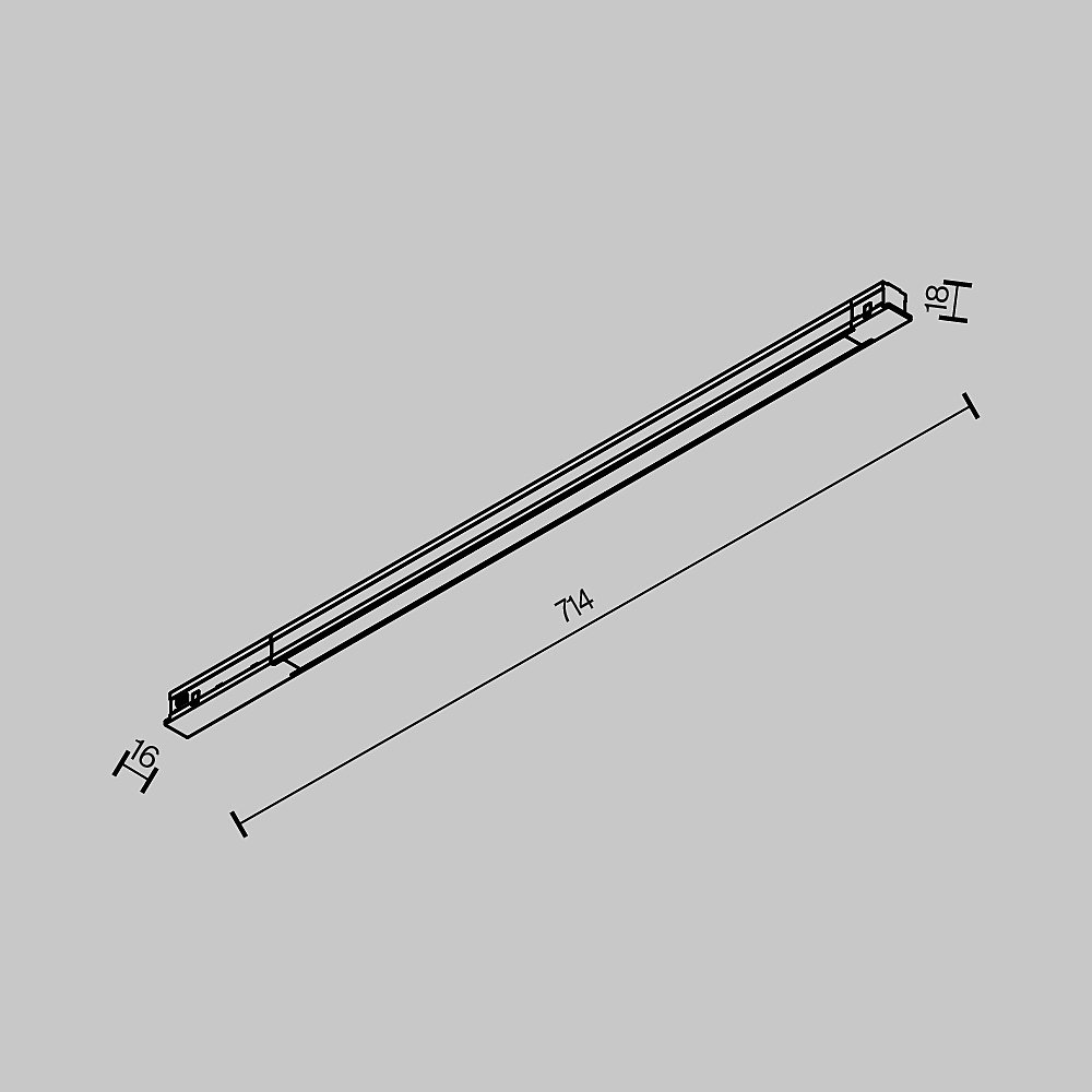 Трековый светильник Maytoni Basis TR231-2-15W4K-B