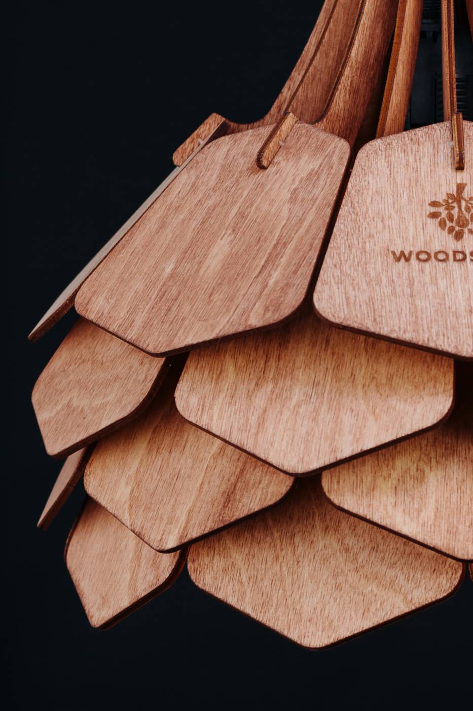 Светильник подвесной Woodshire Далиа 1235mx