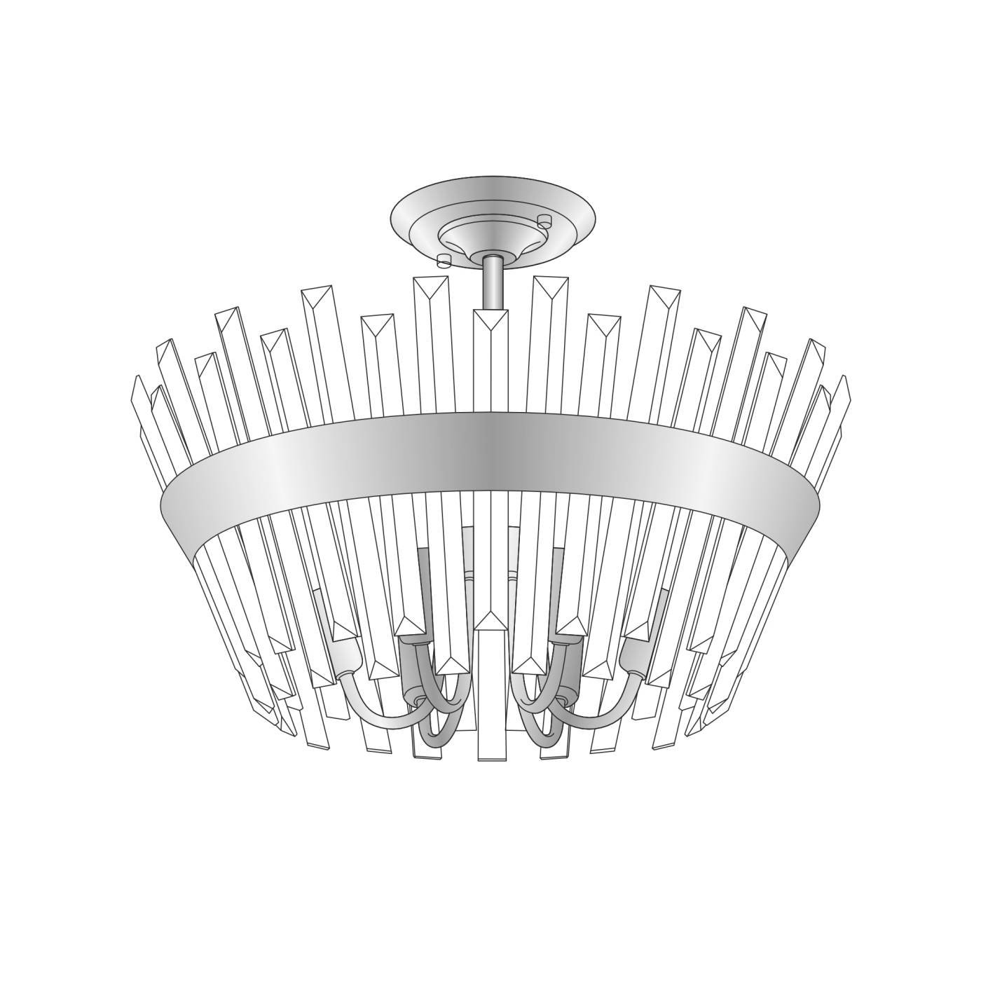 Потолочная люстра Citilux Вестерос CL307160