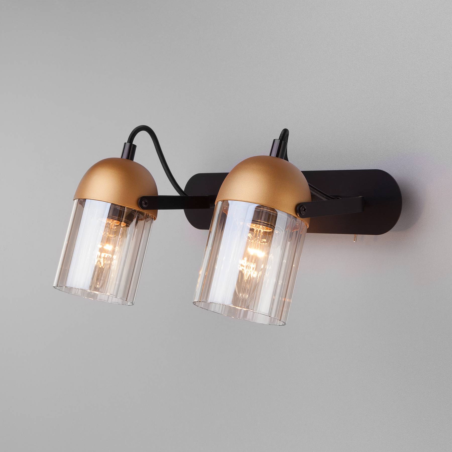 20122/2 черный/золото Светильник спот Eurosvet Mars 20122/2 черный/золото