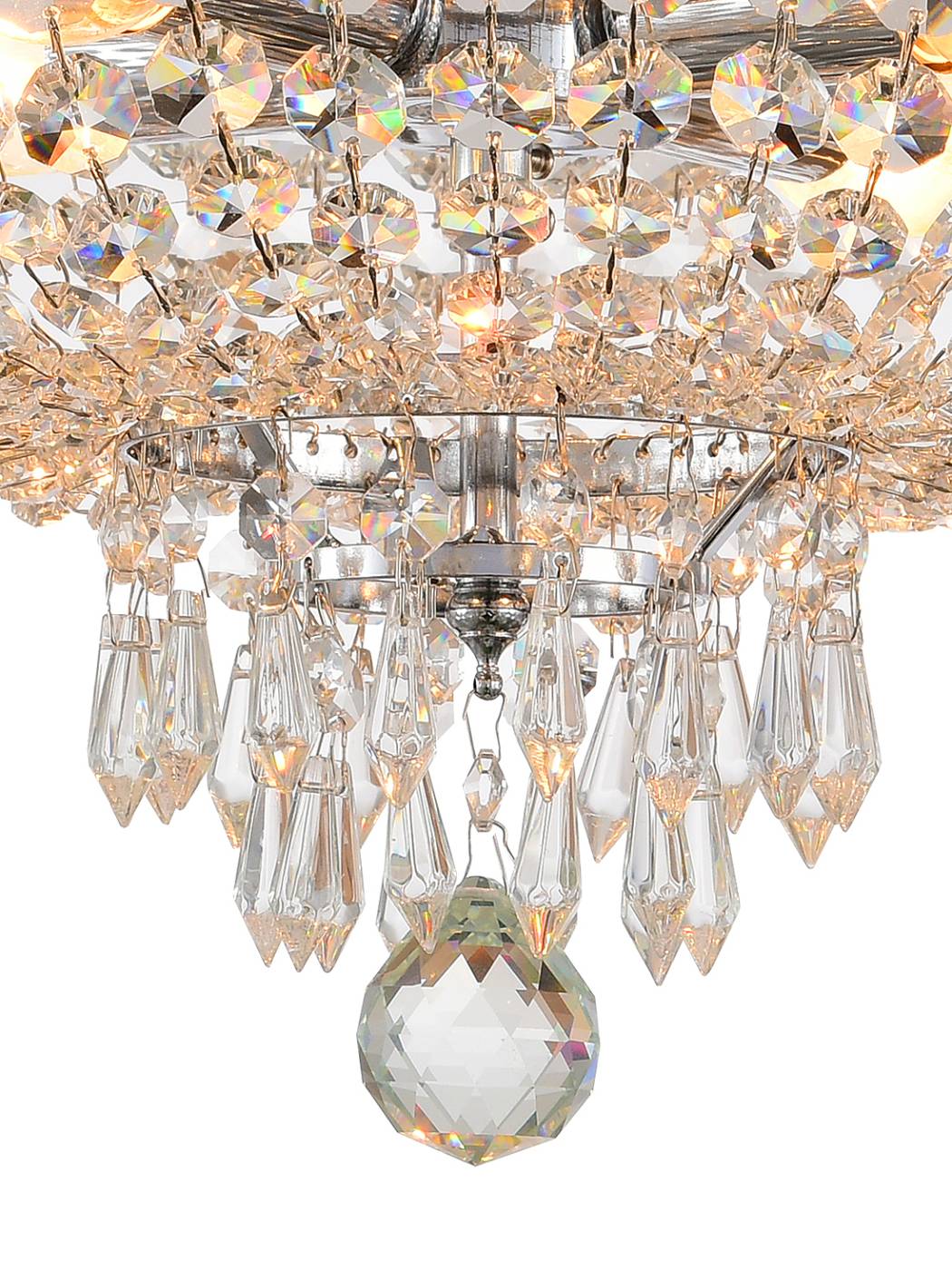 Потолочная люстра Natali Kovaltseva Rococo ROCOCO 81407/4C CHROME