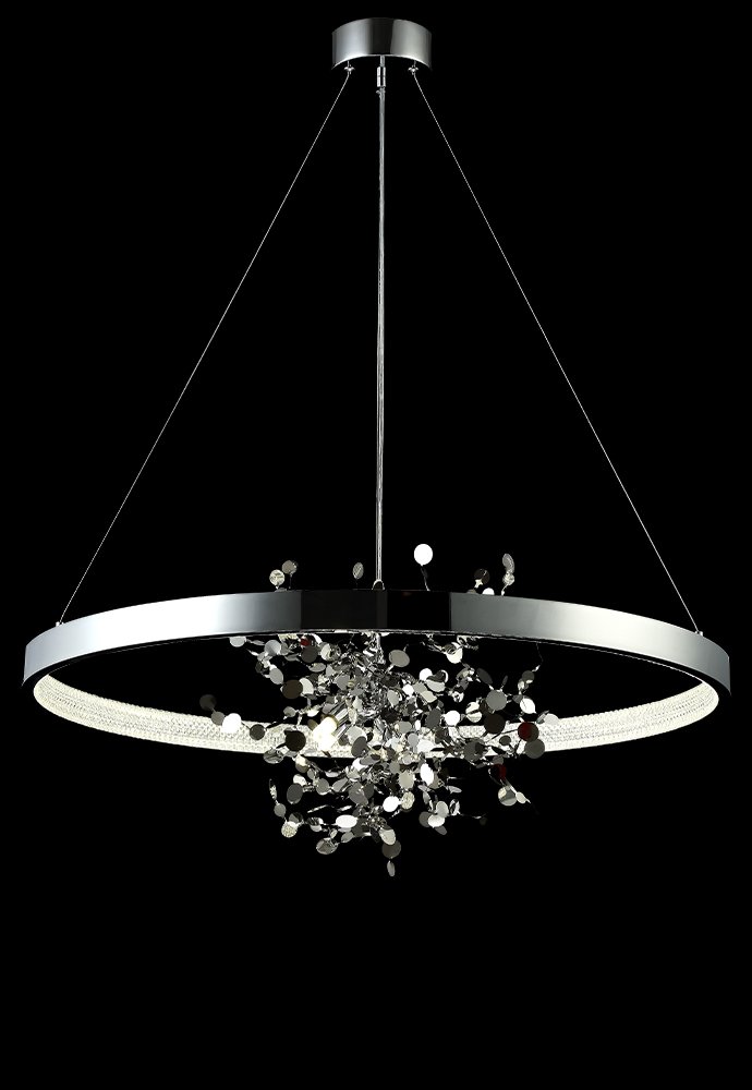 Подвесная люстра Crystal Lux Garden GARDEN SPLED+4 D800 CHROME