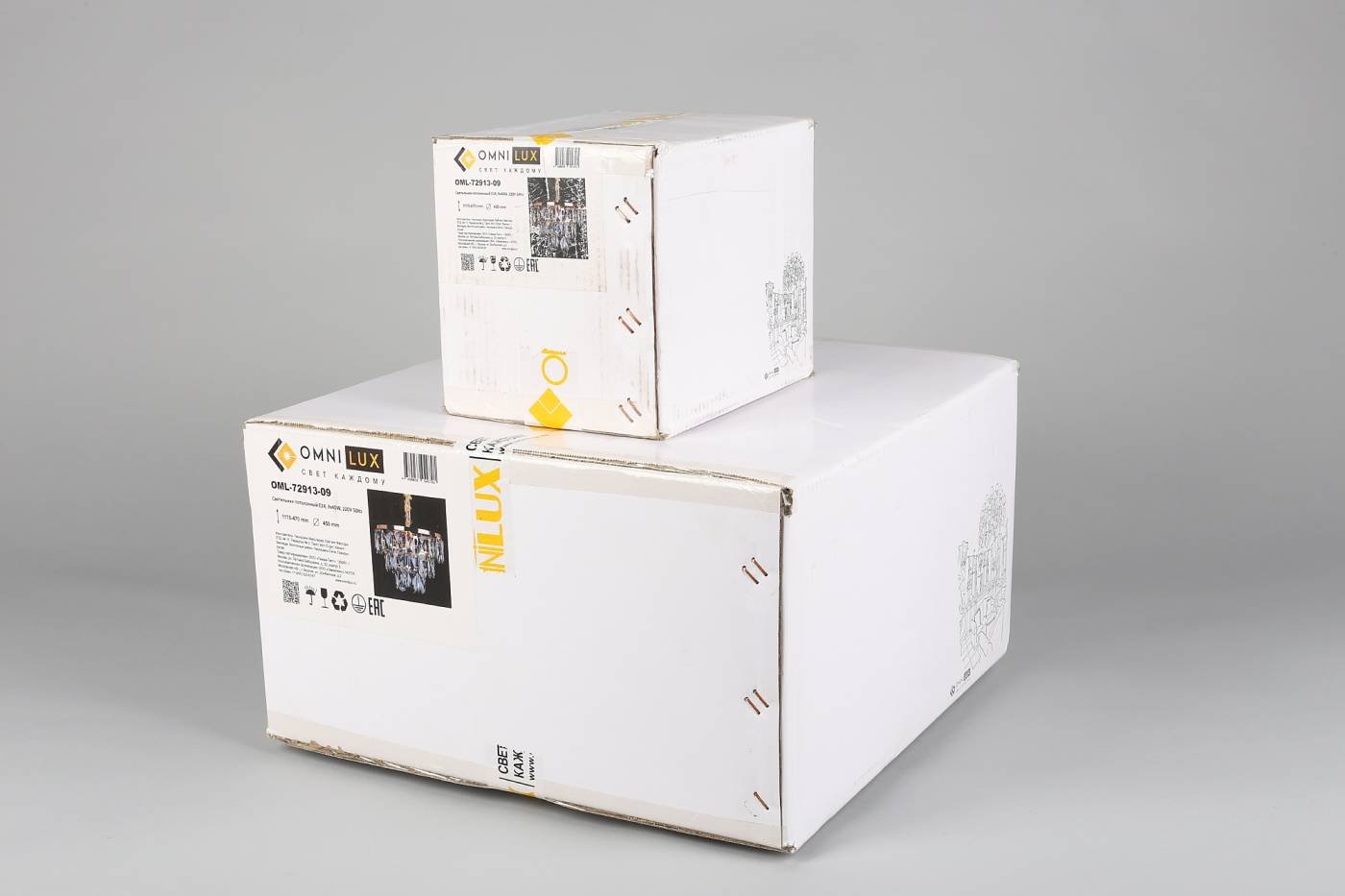 OML-72913-09 Подвесная хрустальная люстра Volpedo Omnilux OML-72913-09