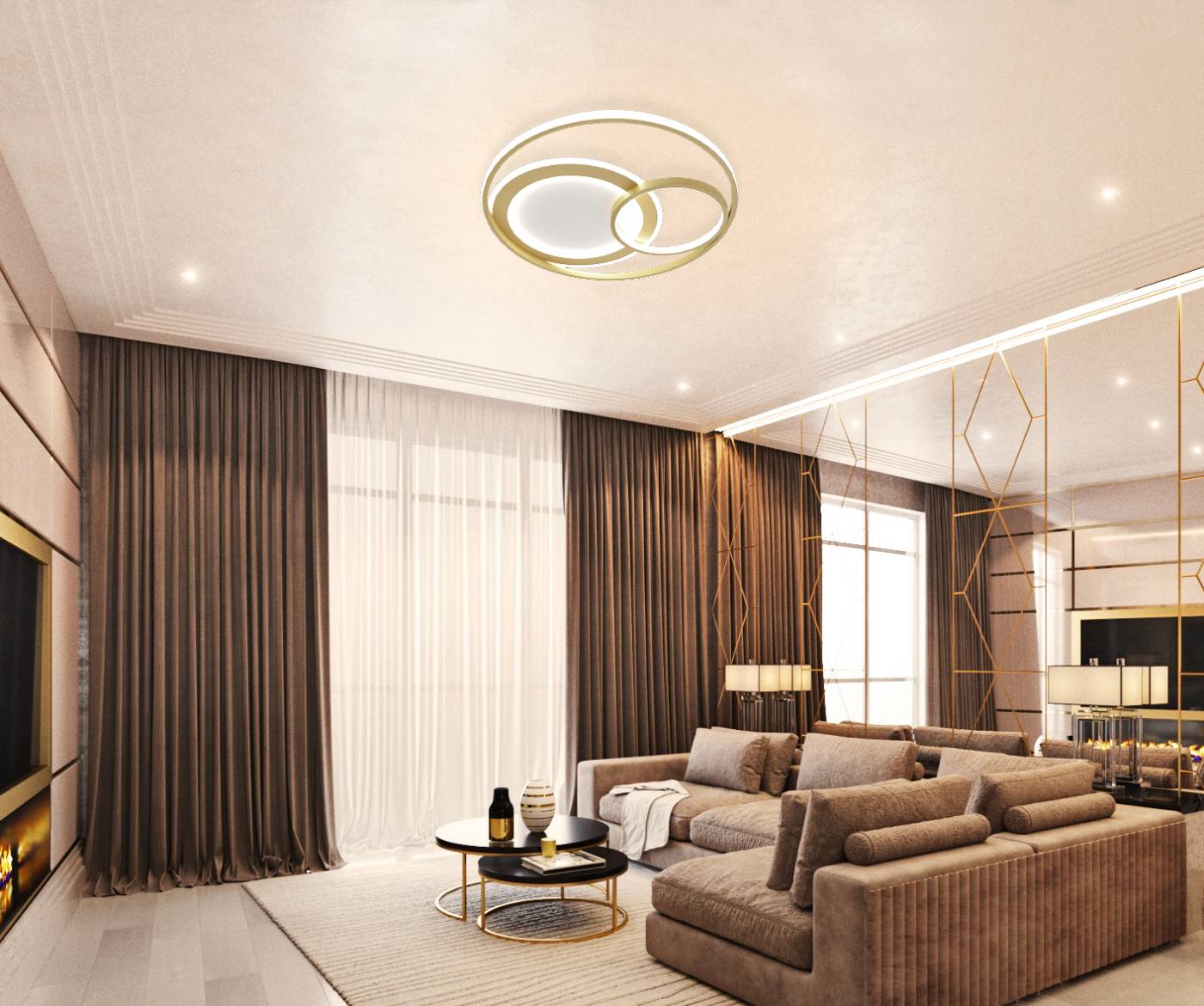 Потолочная люстра с пультом Led Lamps Natali Kovaltseva LED LAMPS 81312