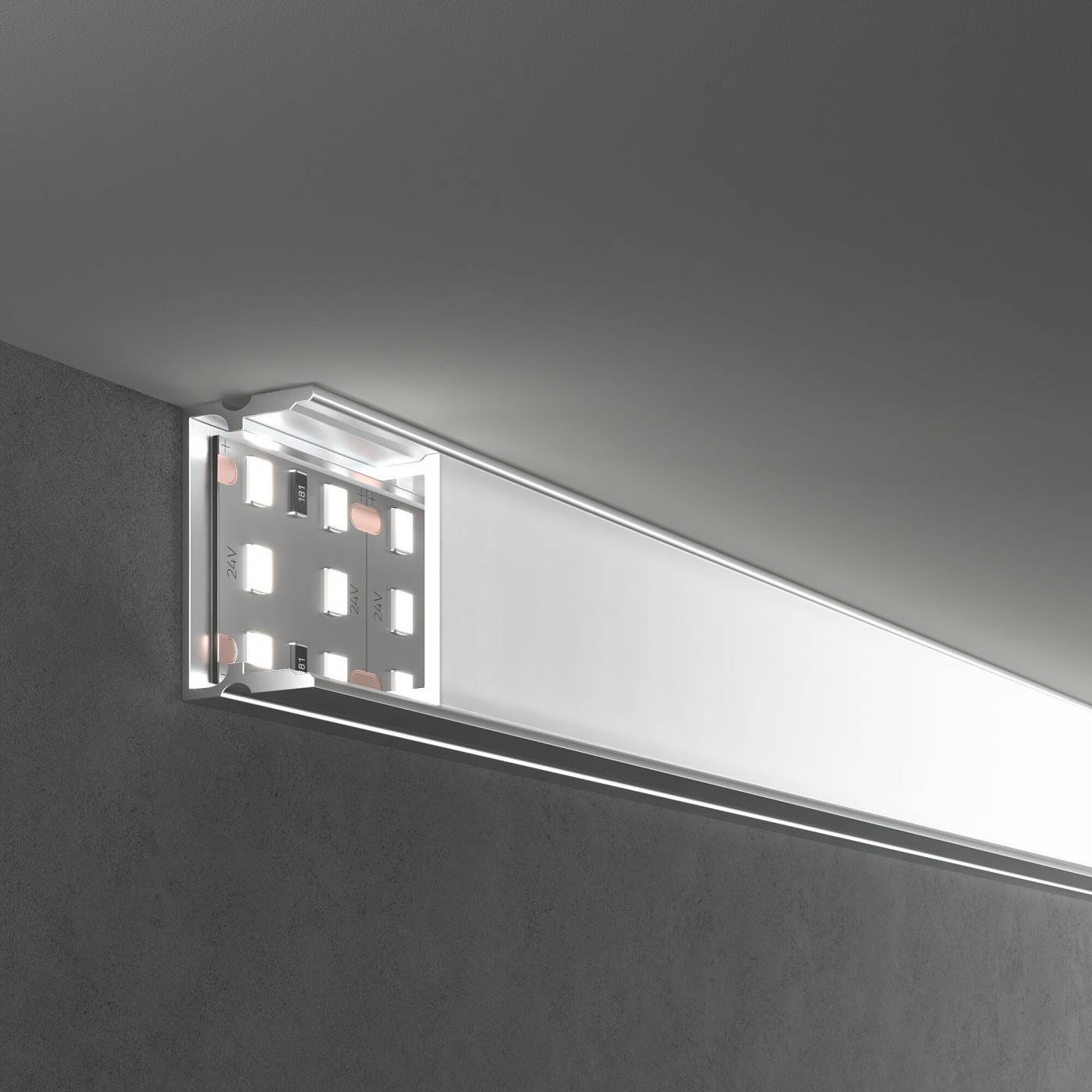 Профиль Elektrostandard LL-2-ALP018 Накладной алюминиевый профиль для LED ленты (под ленту до 18,5mm)
