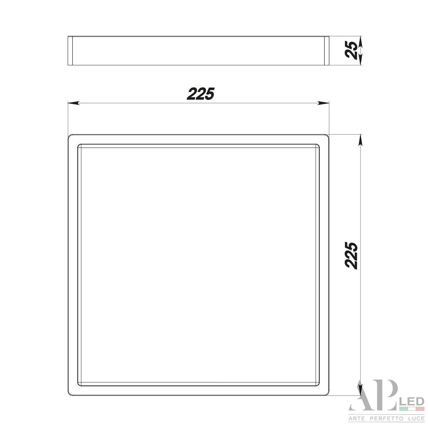 Светильник потолочный APL Led Ingrid 3322.LDF2004M/18W/4K