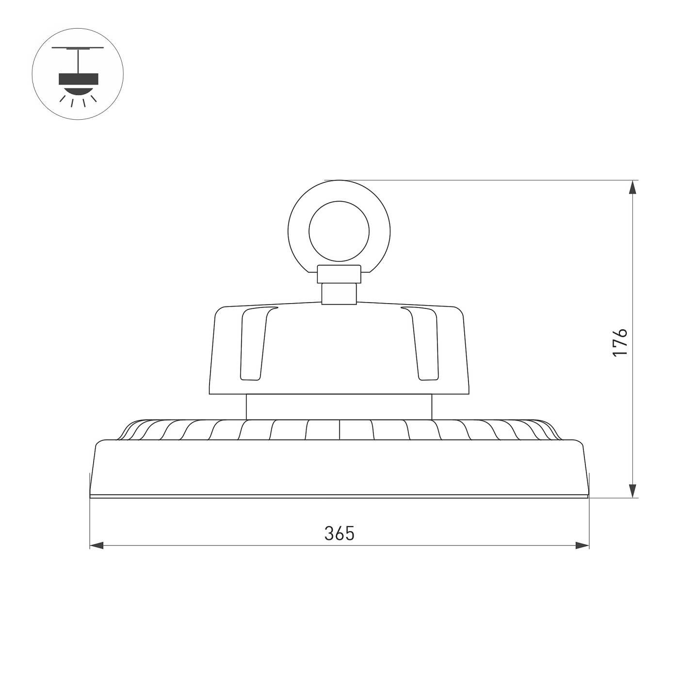 Уличный подвесной светильник Arlight Ercon 056108