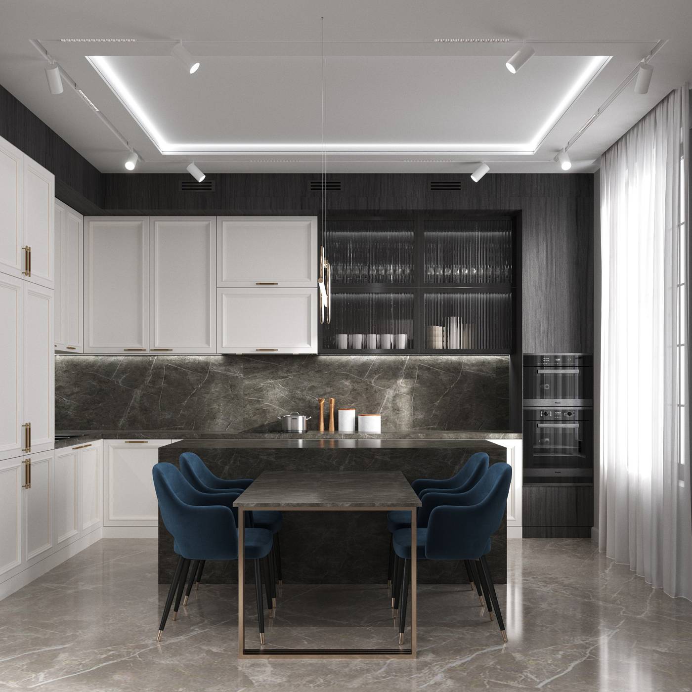 Накладной профиль для светодиодной ленты-2м, белый Hesby Lighting Line HSBL_0195