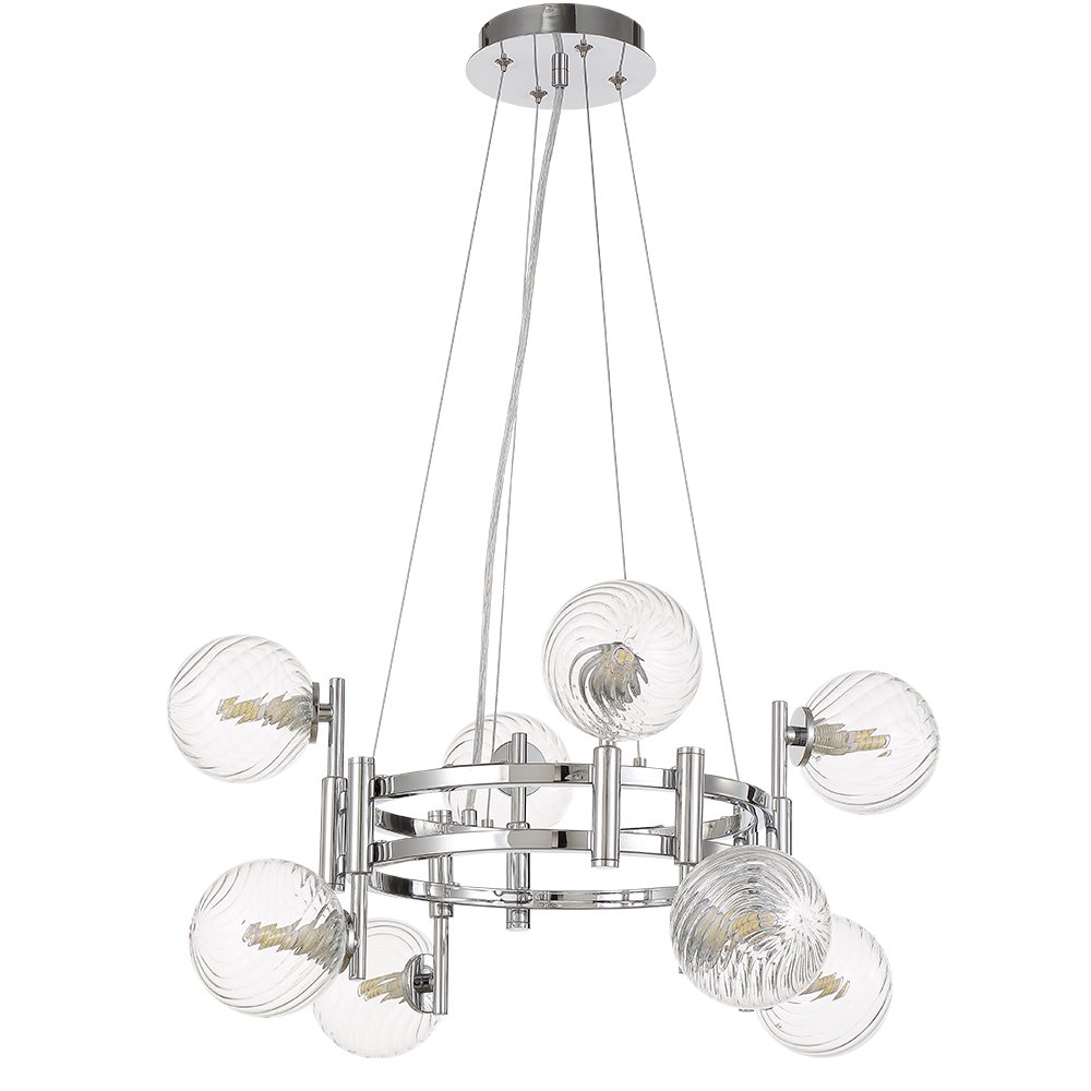 LUXURY SP8 CHROME Подвесная люстра Crystal Lux Luxury LUXURY SP8 CHROME