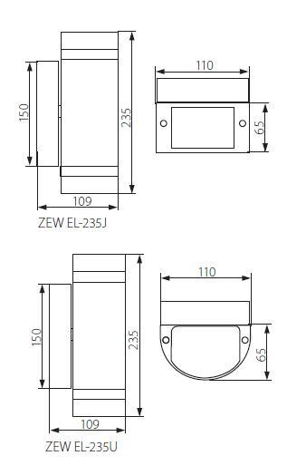 Уличный настенный светильник Kanlux Zew 22441