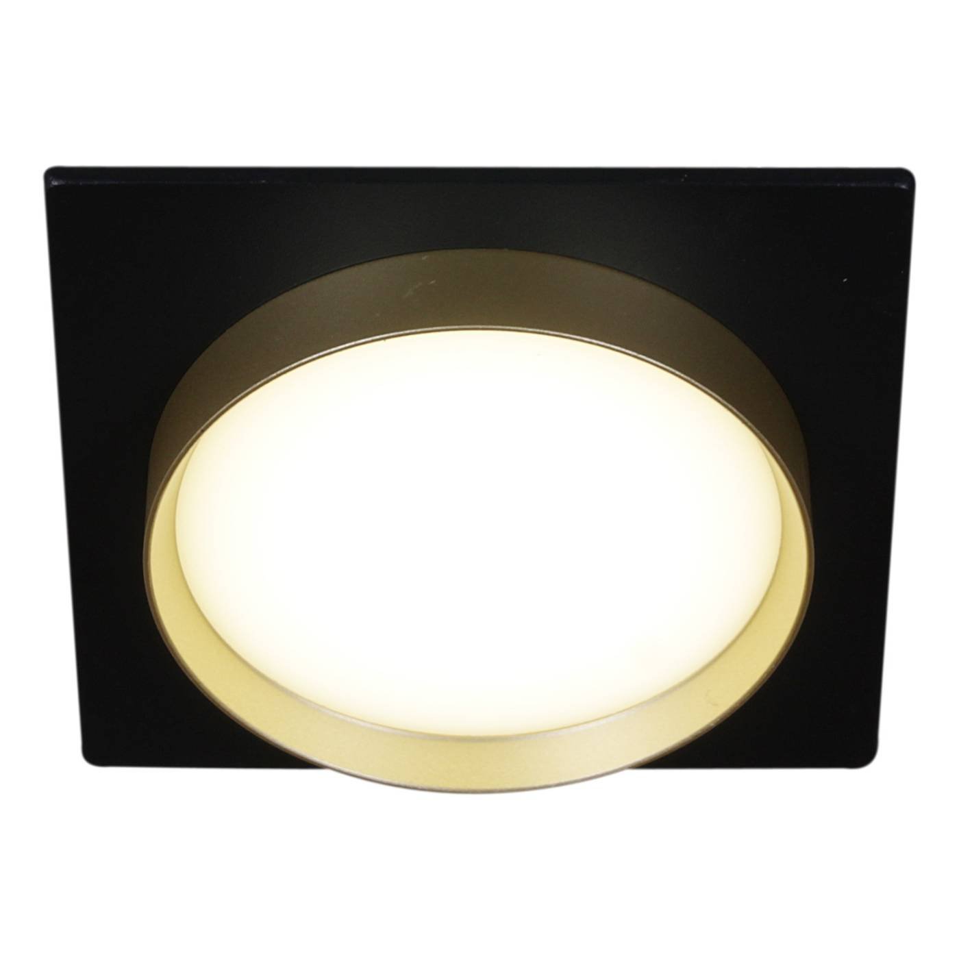 Встраиваемый светильник Reluce 53005-9.0-001LD GX53 BK+GD