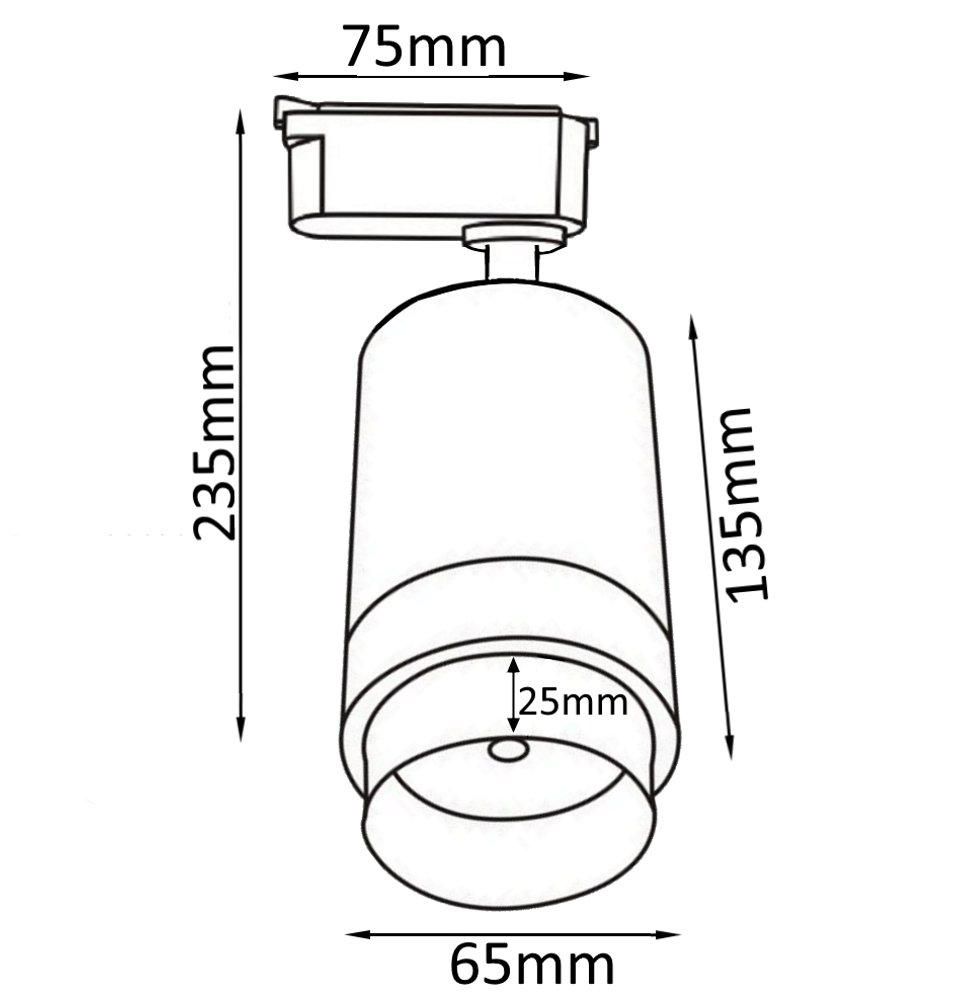 CLT 0.31 008 15W BL Трековый светильник Crystal Lux Clt 0.11 CLT 0.31 008 15W BL