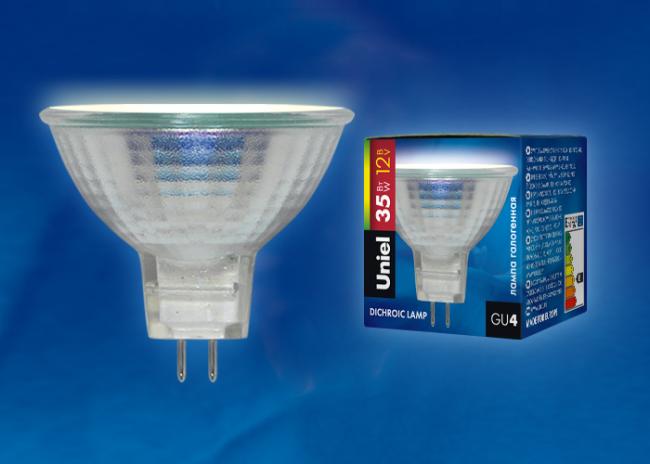 MR-11-35/GU4 картон Галогенная лампа Uniel MR-11-35/GU4 картон