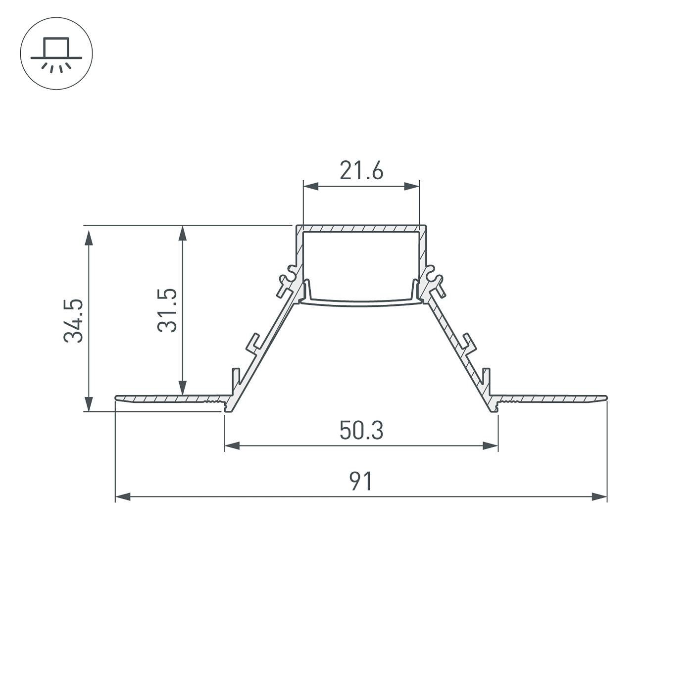 Профиль Arlight Sl-Comfort 053032