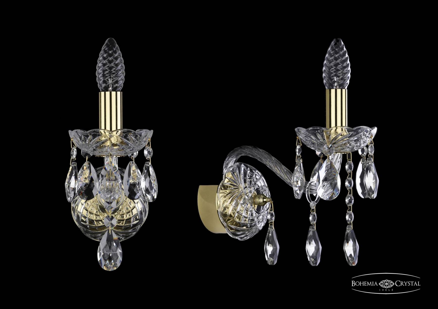 1413B/1/165 G Настенное бра Bohemia 1413 1413B/1/165/G
