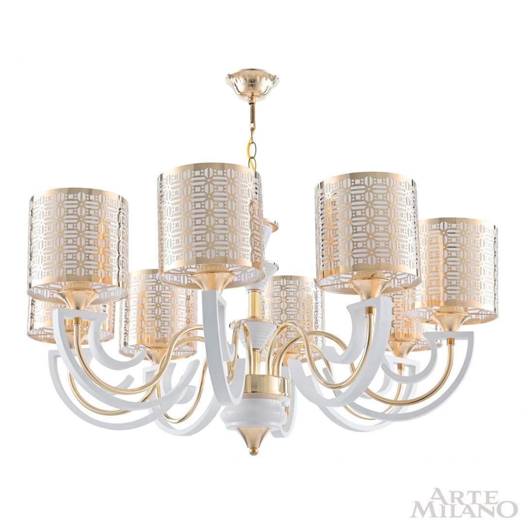 308857/8 Wh/Gd Подвесная люстра Arte Milano Florentia-8857 308857/8 Wh/Gd