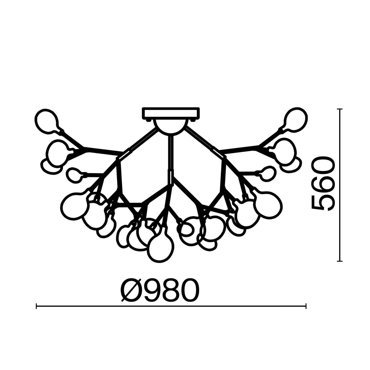 FR5049CL-36G Потолочная люстра Freya Florencia FR5049CL-36G