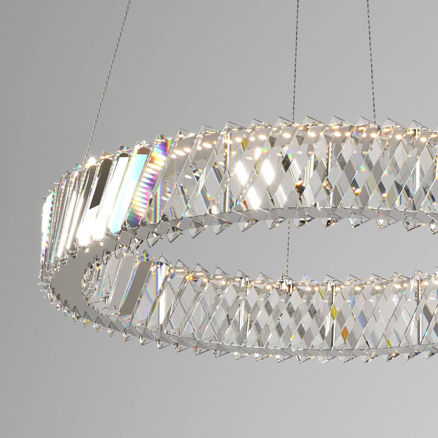 101004 LED никель хрусталь Strotskis Подвесная люстра Eurosvet Solis 101004 LED никель хрусталь Strotskis