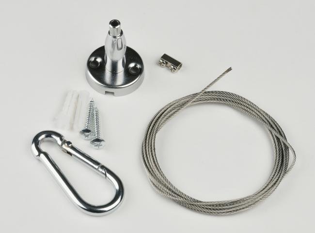 Крепление для светильника подвесного, 200 мм Uniel UFL-H03 SILVER 200 POLYBAG