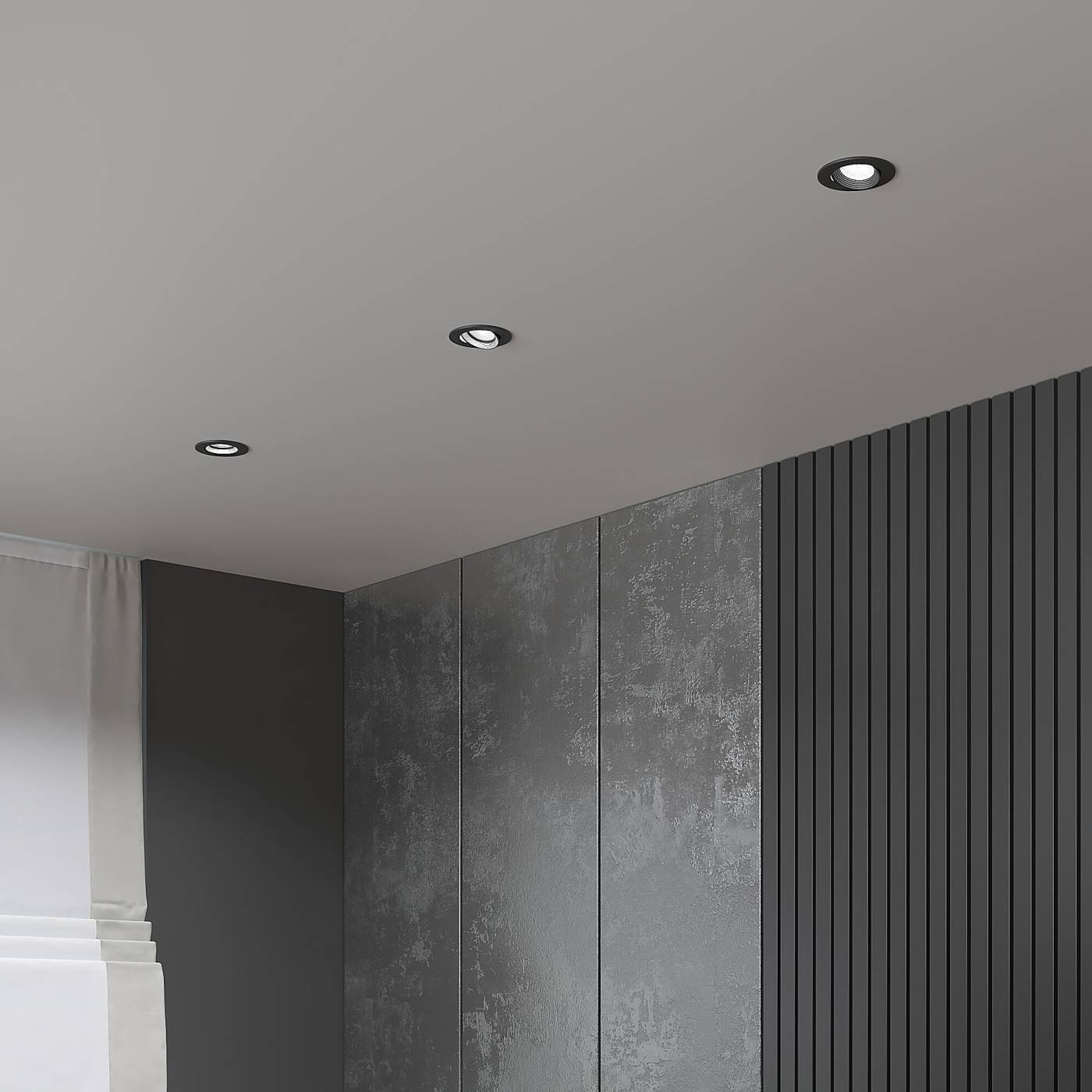 Встраиваемый светильник Elektrostandard Even 25094/LED 7W 4000K черный