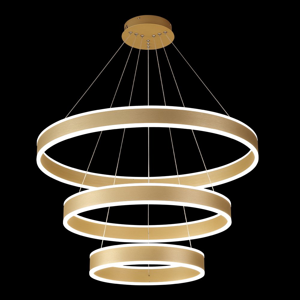 Подвесная люстра Crystal Lux MUCHOS MUCHOS SP158W LED D400+600+800 GOLD