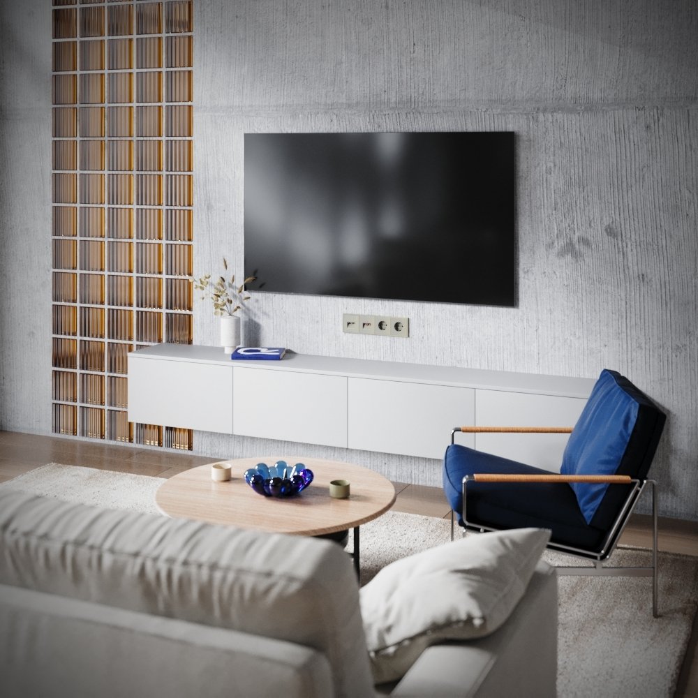 Розетка телевизионная встраиваемая VOLTUM S70 TV+RJ45 кат. 6, (шелк)