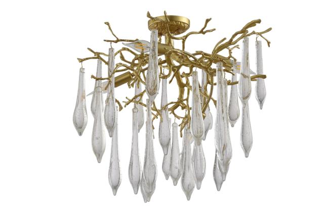 REINA PL5 D600 GOLD PEARL Потолочная люстра Crystal Lux Reina REINA PL5 D600 GOLD PEARL