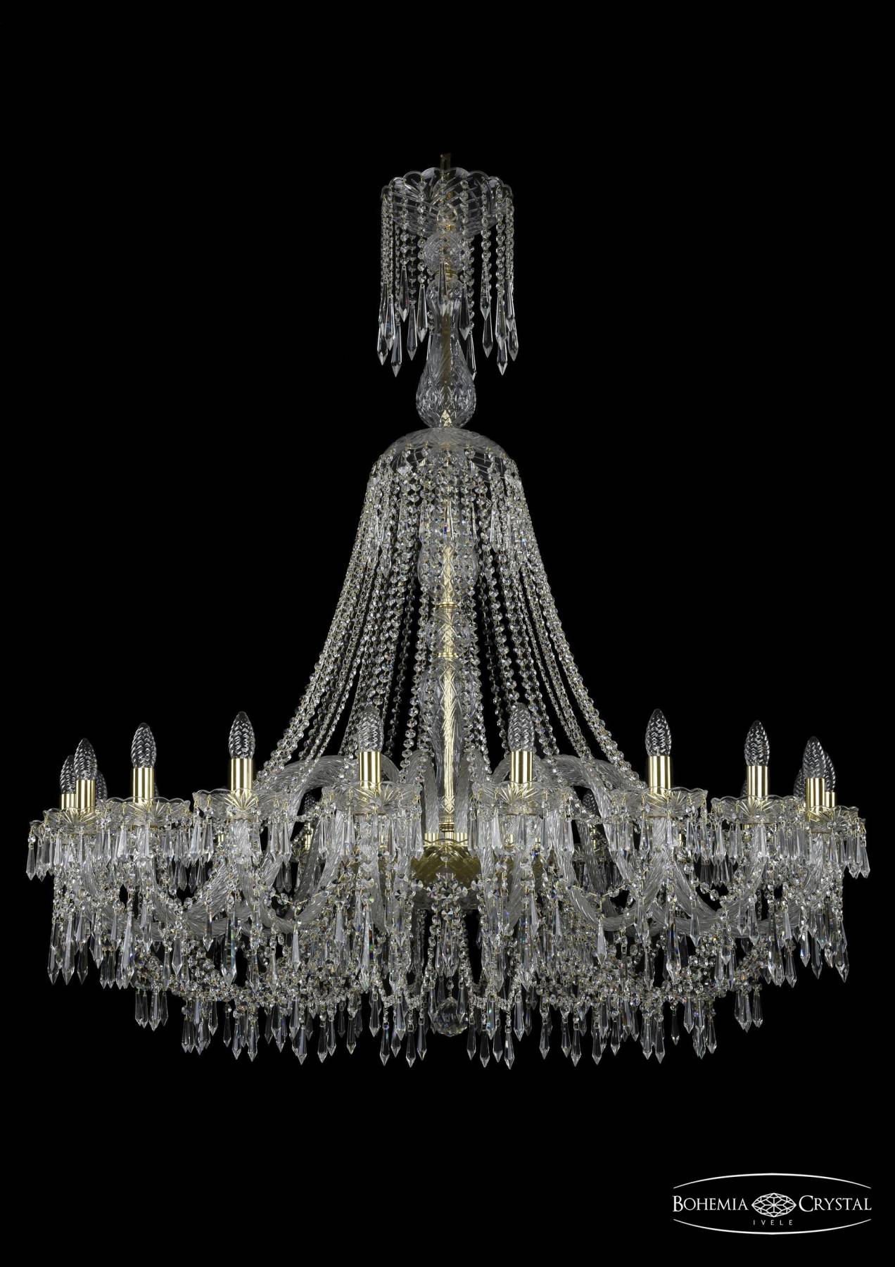 1403/20/460/XL-143 G Подвесная хрустальная люстра 1403 Bohemia 1403/20/460/XL-143 G