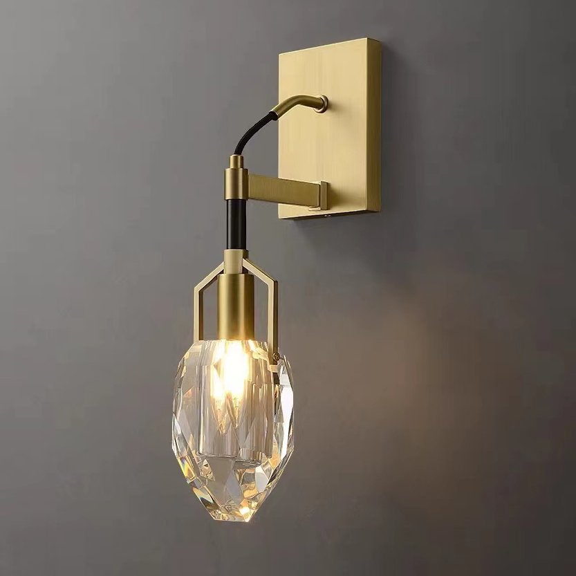 8960-1W brass/clear Настенное бра Delight Collection Wall lamp 8960-1W brass/clear